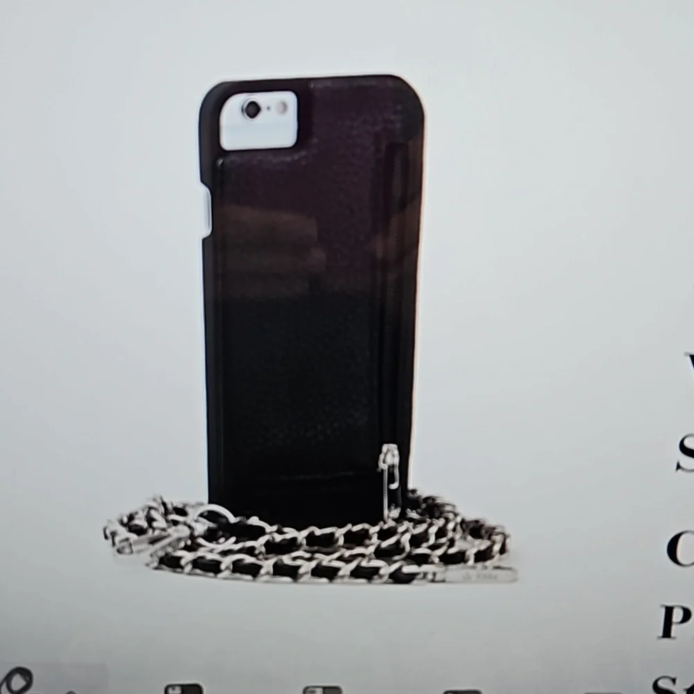 VICTORIA 3 PIECE- CROSSBODY CELL-PHONE CASE & STRAPS IN BLACK